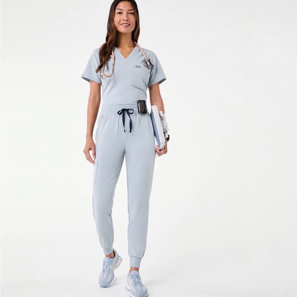 Figs Dusty Blue Catarina and Zamora Set